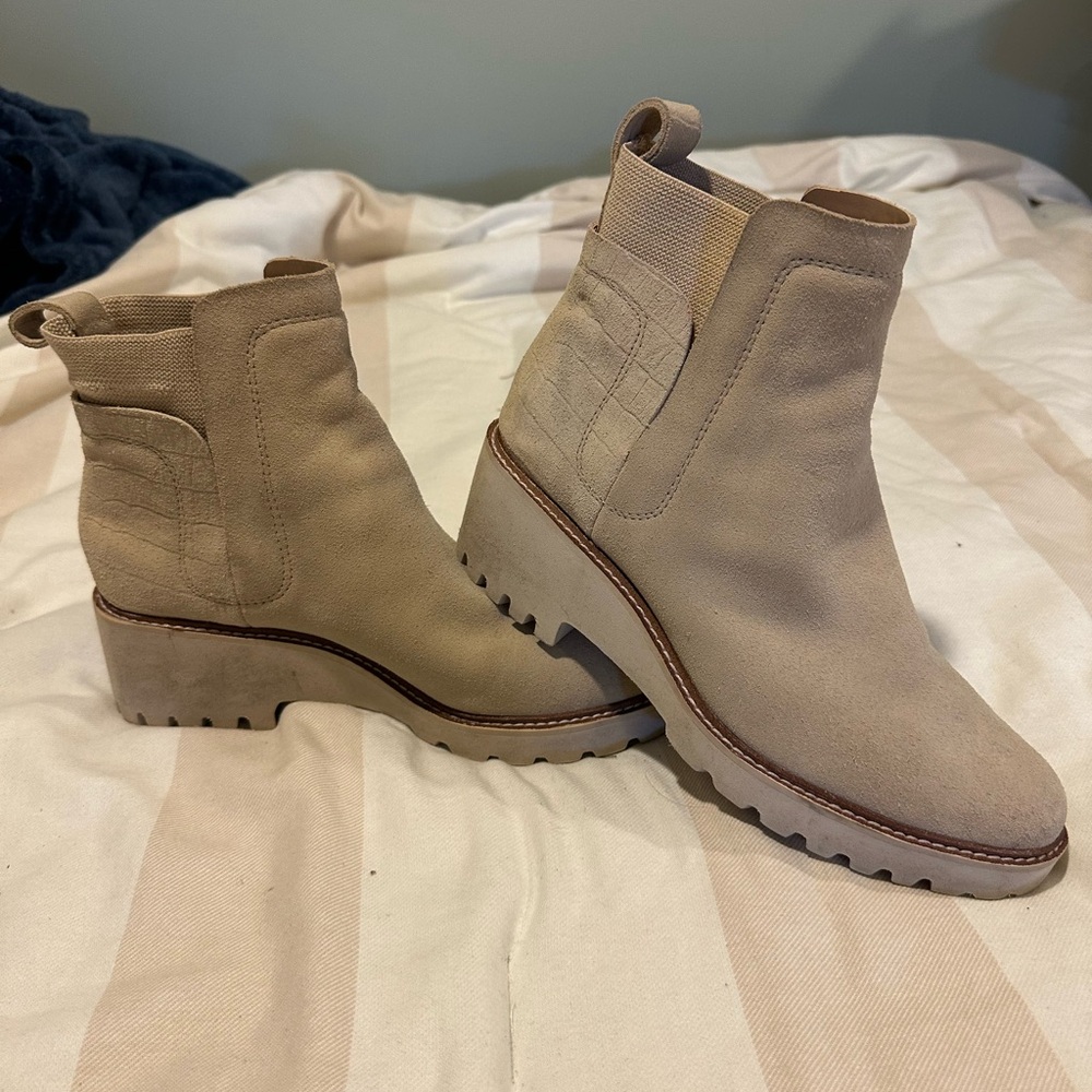 Dolce Vita Tan Ankle Booties